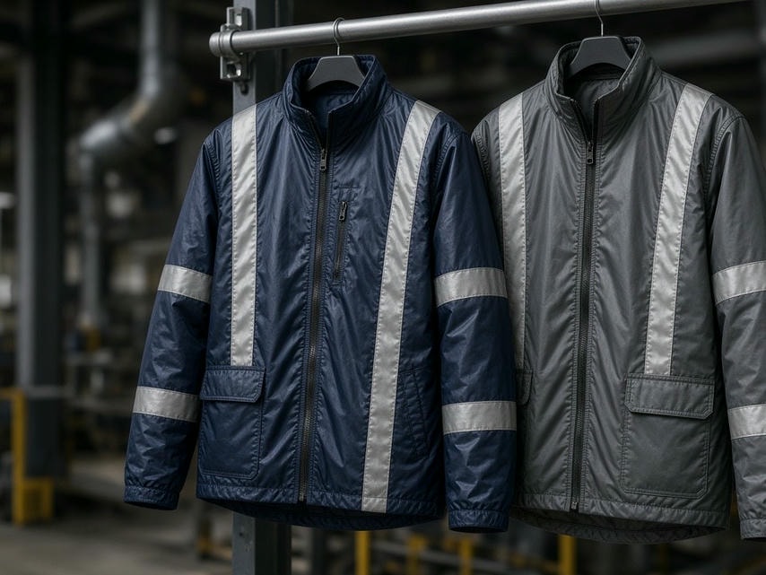 Chamarra reflejante para trabajo industrial